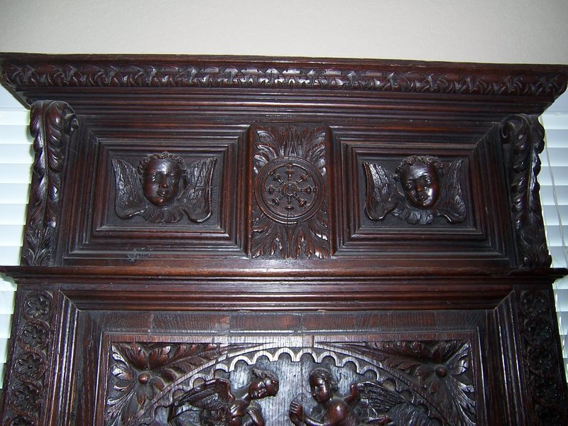 A Large and Well-Carved Oak Prie Dieu, late 18th-early 19th cent