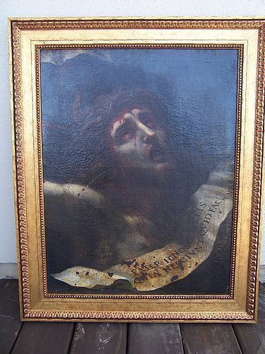 A Very Good 17th century Italian School Oil Painting, Ecce Homo