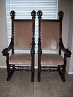 A VERY LARGE Set of Renaissance Revival Armchairs, 19th century