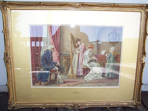 A Very Fine Original Watercolor by 19th Century Master G.G. Kilburne