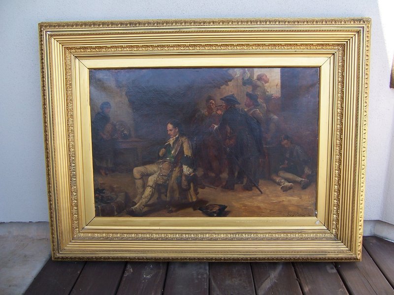 A Very Fine Historical Oil Painting by R. A. Hillingford (1828-1904)