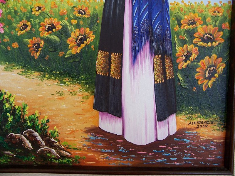 A Lovely Mexican Original Oil Painting