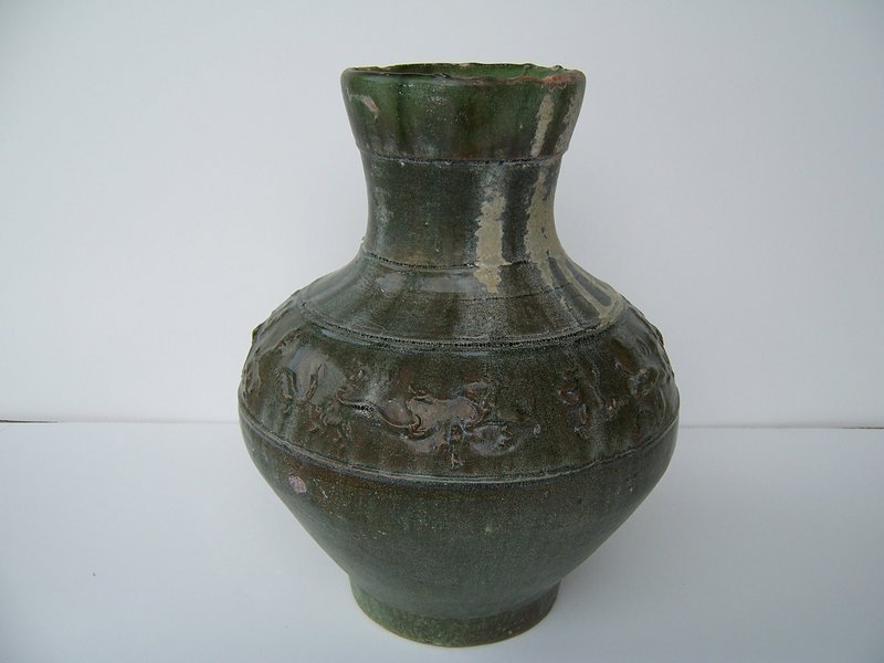 A Very Good Han Dynasty Hu Jar 100 BC - 08 AD