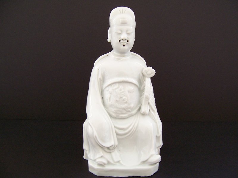 A Fine Kangxi (1662-1722) Blanc de Chine Dignitary