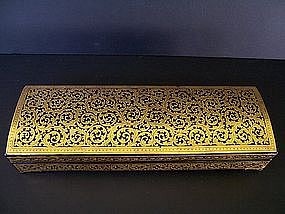 A Very Striking Burmese Shwei-Zawa Writing Box