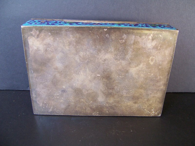 A Very Pretty Enameled Silver Box from Rajasthan
