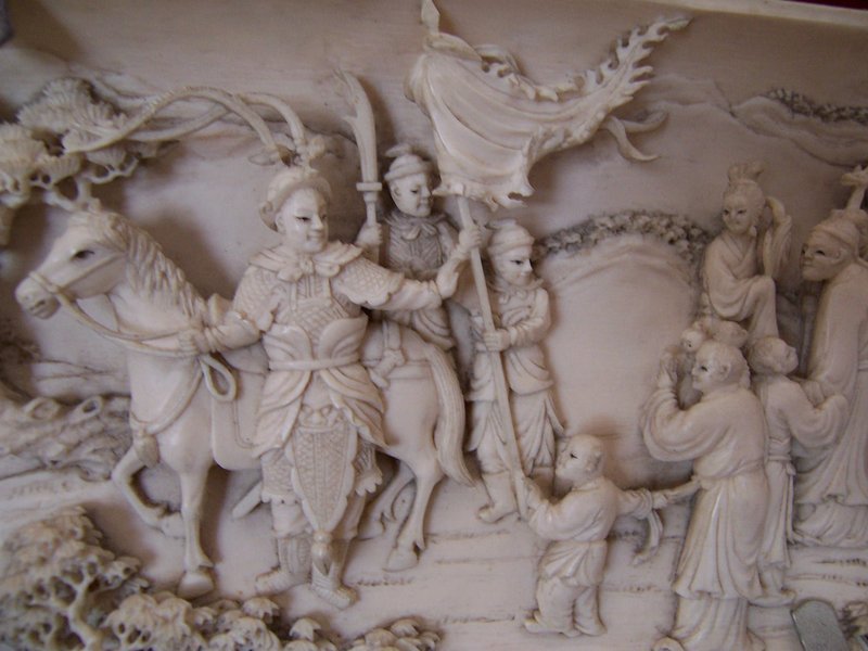A Large Carved Ivory Masterpiece, late 19th cent