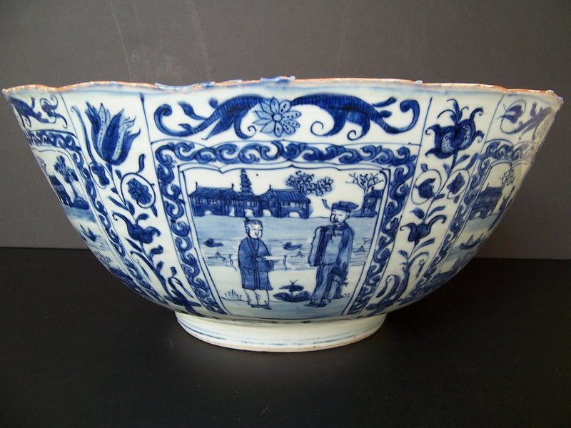 Large and Rare Transitional Period (1635-1650) Bowl