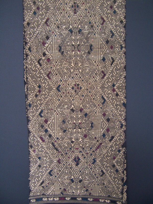 A Good Handwoven Table Runner from Laos, late 1980's