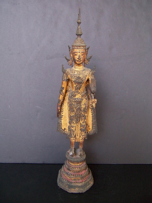A Fine Thai Rattanakosin Bronze Buddha, 19th Century