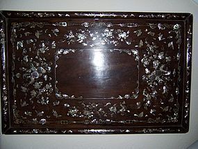 A Masterpiece Annamese Mother of Pearl Tray, 19th Cent