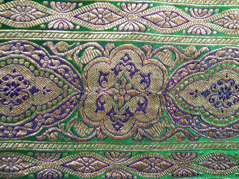 A Beautiful Vintage Indian Silk Sari