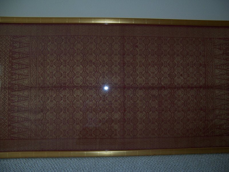 A Large Gold Thread Kain Selendag Songket, ca 1900