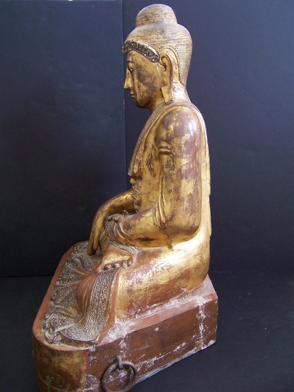 A  Large, Published, Inscribed, Dated, Burmese Buddha
