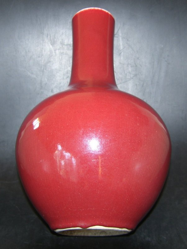Large Sang de boeuf  vase, 18th - 19th century