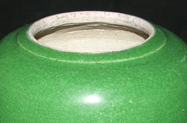 Apple green Ink pot, Qianlong ( 1736 - 1795 )