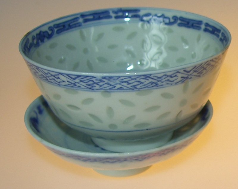 3 bowls, 19:th century