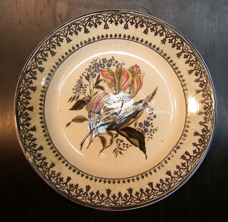 Very rare Rörstrand plate around 1825
