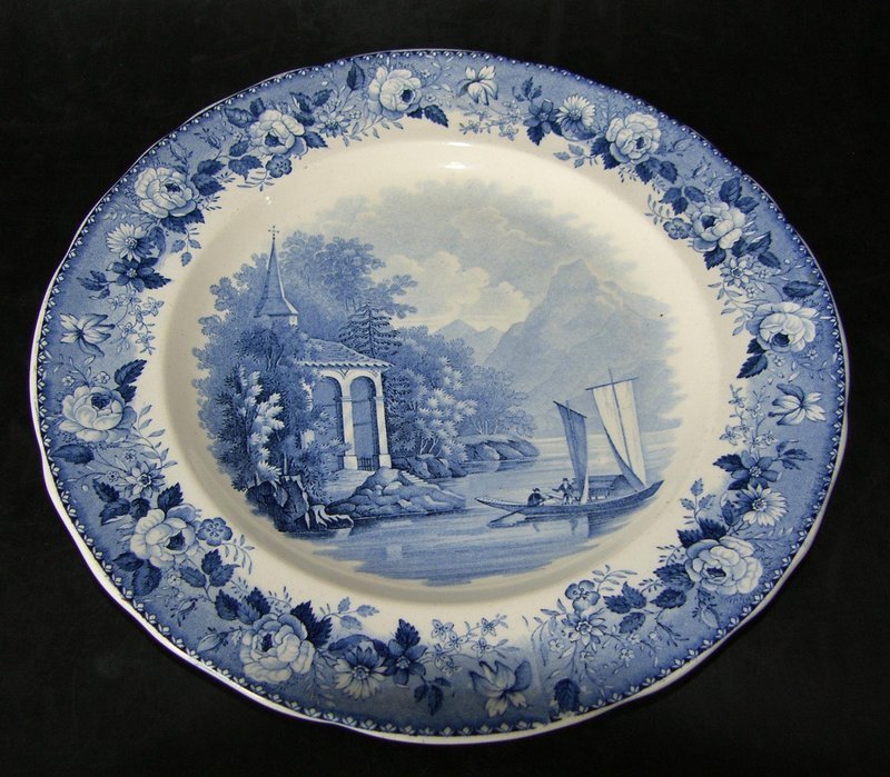 Rörstrand plate around 1830