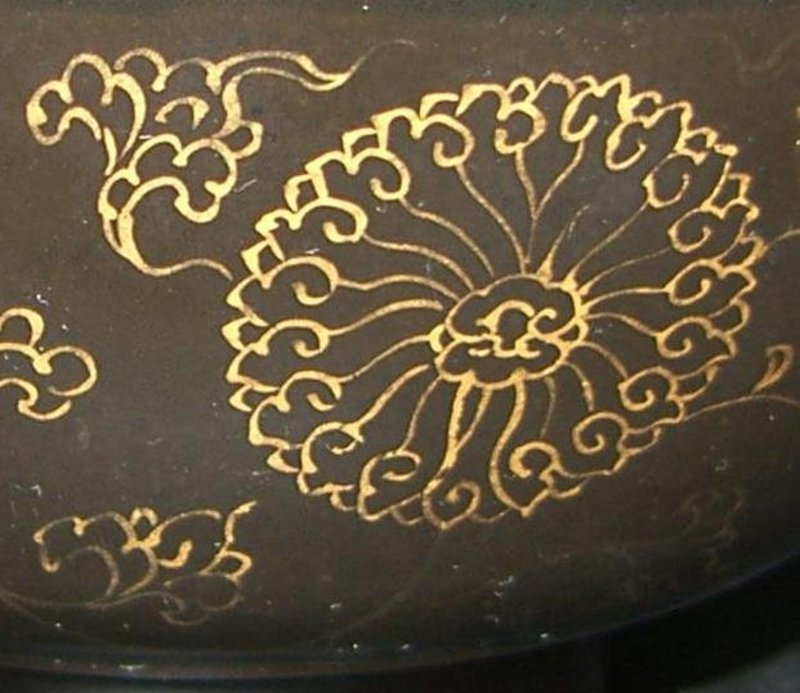 Black porcelain bowl, Kangxi (1662 - 1722)