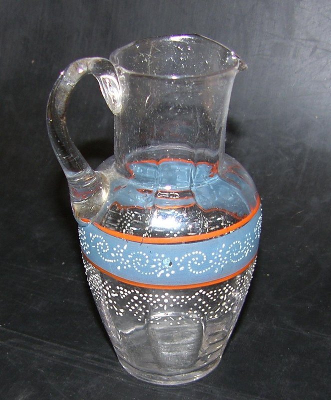 Swedish glass cream jug, around 1800