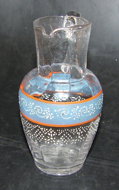 Swedish glass cream jug, around 1800