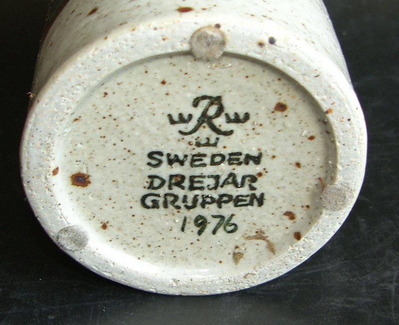 Rörstrand Unique Flower Vase, Drejargruppen 1976