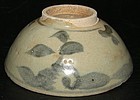 Yuan bowl in under glaze blue, 13e century
