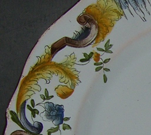 18:th century faience plate, around 1760