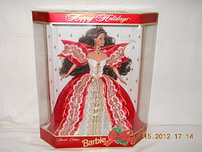 1997 SPECIAL EDITION HAPPY HOLIDAY BRUNETTE BARBIE
