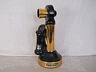 1971 EZRA BROOKS Candlestick Telephone Decanter w/ 24k