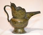 Chinese or Tibetan Monk's cap jug in bronze.