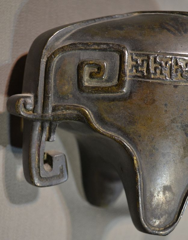 Rare elephant censer in cast bronze