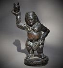 Buddhist Gardian in cast bronze