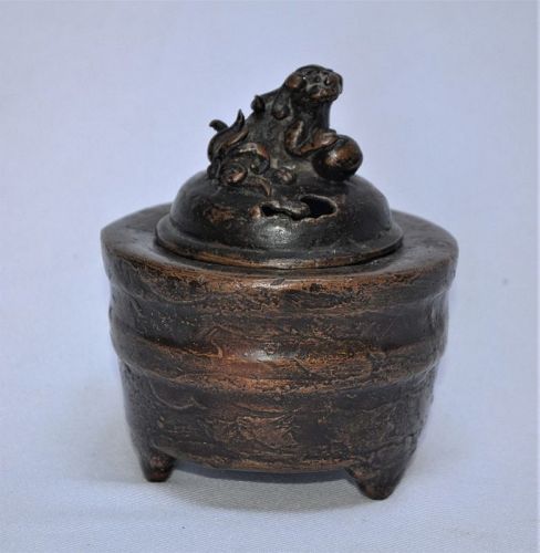 Cast bronze censer.