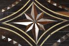 Ottoman panel in ebony,bone and mother of pearl