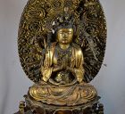 Kannon in lacquered and gilded wood. Japan early Edo period 18th centu