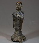 Bronze monk.China Ming Dynasty 17th century or earlier.