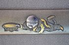 Kozuka Shibuichi Shakudo and Gold by Unno Bisei.Meiji