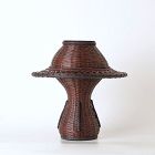 Elegant Bamboo Basket with Flared Rim – Fine Japanese Craftsmanship