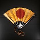 Rare Samurai Gunsen War Fan with Hachisuka Clan Crests, Edo Period