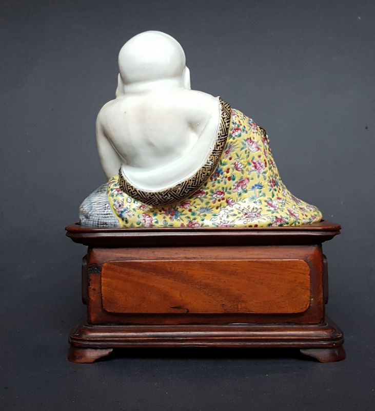 Rare Famille Rose Budai (Daduze), Fujian Huiguan, by You