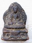 Antique, Rare Tsatsa Clay Image of Dhyani-buddha Akshobya