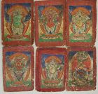 Collection of 6 Bon Protectors Initiation Cards, Tzakli