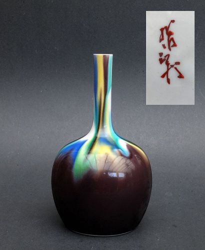 Master Tokuda Yasokichi III porcelain vase