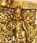 Tibet fragment of Mandorla with standing Padmapani