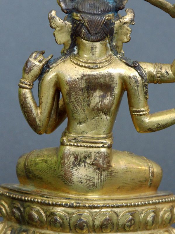 Antique Tibetan Bronze Image of Manjugosa Bodhisattva