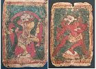A collection of 13 Bonpo ritual cards (tsakli) with Dakinis