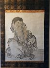 Edo Scroll Painting of the Immortal Gama Sennin the “Toad Hermit”