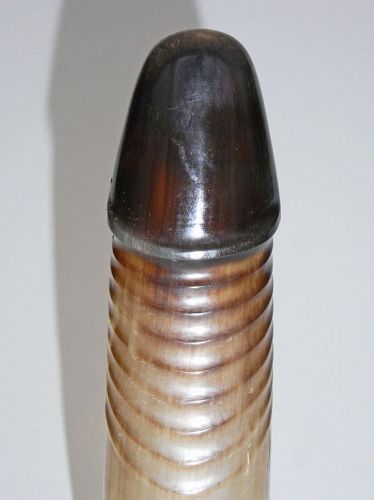 Antique Japanese Rare, Finely Carved Dildo Sex Toy, Edo